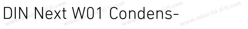 DIN Next W01 Condens字体转换